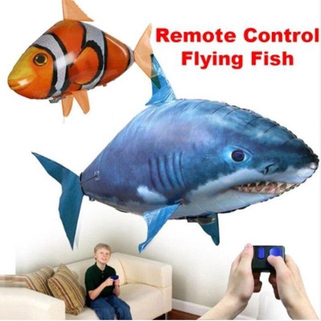 Remote Control Shark Toy Air Swimming Fish RC Animal Toy Infrared RC Flying  Toys Air Balloons Clown Fish Gifts Party Decoration RC Vehicles, Robots &  Toys 