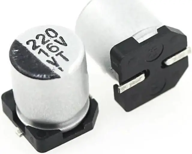 Main image of 20PCS SMD Aluminum Electrolytic Capacitor 16V220UF 6.3*7.7mm 220UF/16V