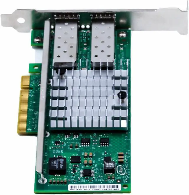 Alt view image 4 of 5 - Intel 10Gbps Dual Port PCI-E X520-DA2 E10G42BTDA Ethernet Server Adapter