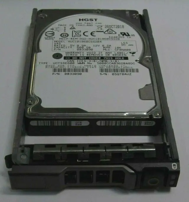 Alt view image 2 of 3 - 600GB 10K SAS 2.5" SAS HARD DRIVE FITS DELL SERVER R610 R620 R630 R710 R720 R730