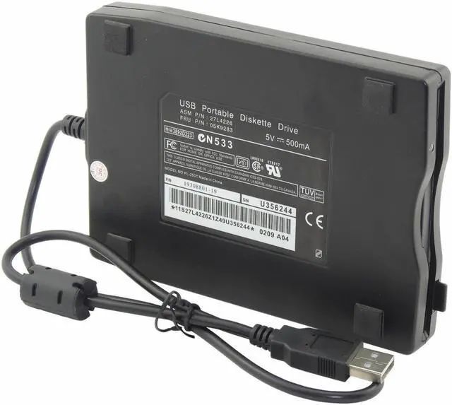 Alt view image 6 of 6 - 3.5” USB 2.0 Data External Floppy Disk Drive 1.44MB For Laptop PC Win 7/8/10 Mac