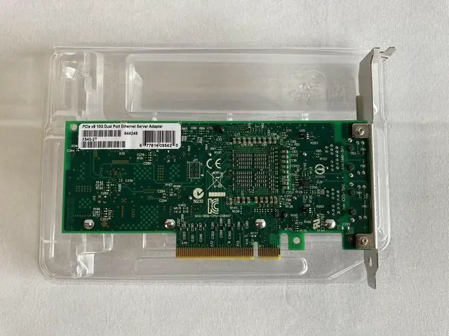 Alt view image 3 of 14 - Intel OEM PCI-Express X540-T2 10G Dual RJ45 Ports Ethernet Network Adapter