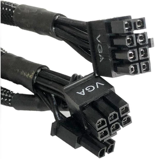 Alt view image 3 of 3 - Power Cable for SuperNOVA 750 850 G2 G3 G5 B3 (EVGA 8PIN TO dual 8+6 PCIE VGA)