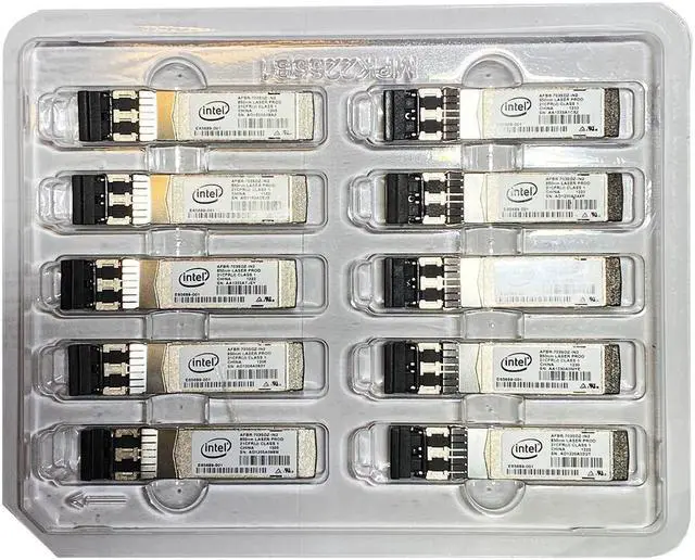 Alt view image 3 of 3 - INTEL E10GSFPSR FTLX8571D3BCV-IT SFP+SR 10G/1G E65689-001 0Y3KJN Transceiver for X710 X520