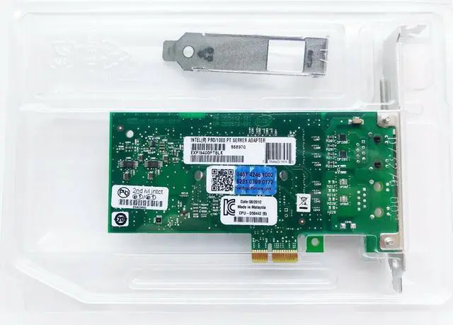 Alt view image 2 of 2 - Intel EXPI9400PT Gigabit Copper Connection for Servers 10/100/1000Mbps PCI-Express 1 x RJ45