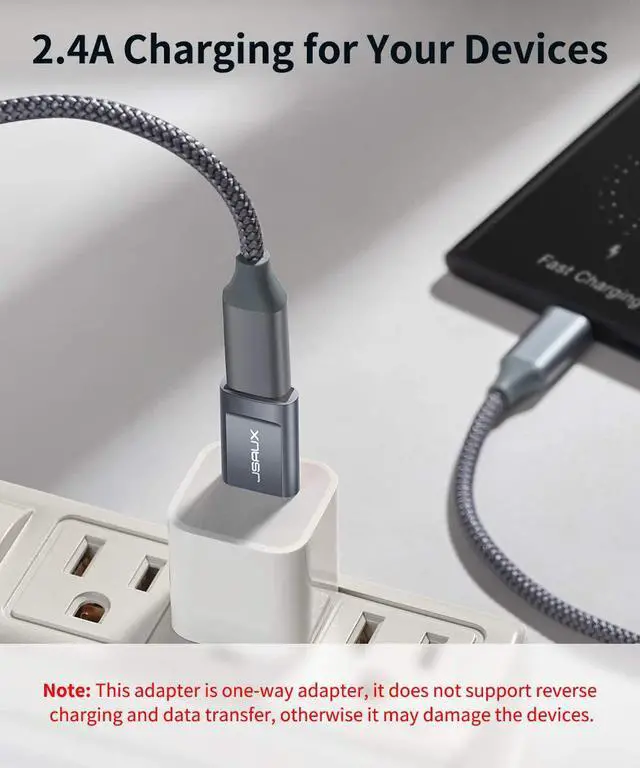Alt view image 4 of 7 - USB C to USB 3.0 Adapter(2 Pack) Type C Female to USB A Male Adapter USB C 3.1/3.0 Converter Support Data Transfer & Stable Charging for Laptop Chargers iPhone 16 15 14