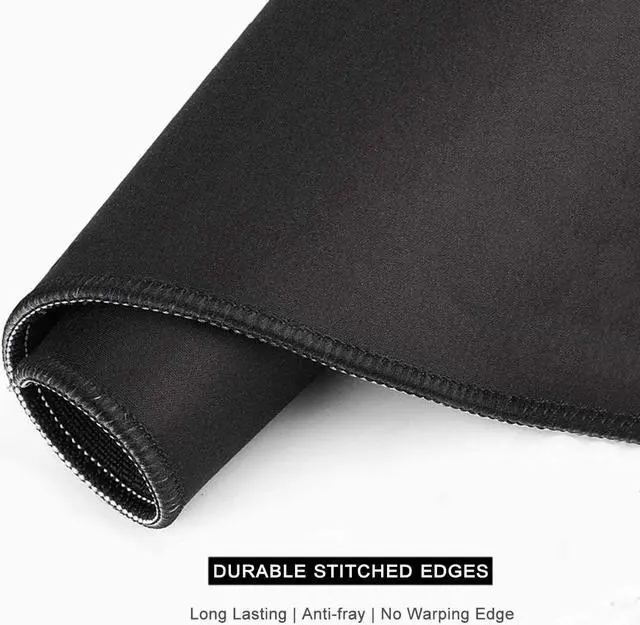 Alt view image 6 of 7 - Mouse Pad 12 x 10 in Art Marble Theme Computer Mouse Pad for Desk Premium-Textured Non-Slip Rubber Stitched Edges Waterproof Square Mouse Mat for Gaming Work Wireless Mice Blue