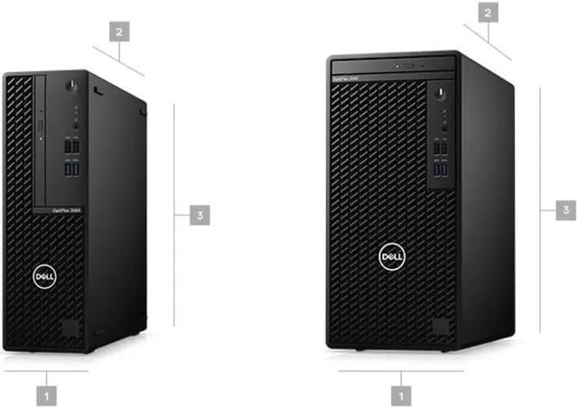 Alt view image 2 of 3 - Dell Optiplex 3000 3080 MT Mini Tower Desktop (2020) | Core i5 - 512GB SSD - 32GB RAM | 6 Cores @ 4.5 GHz