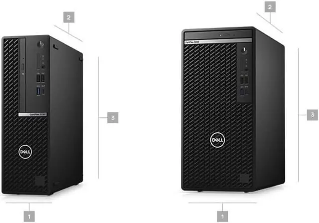 Alt view image 2 of 3 - Dell OptiPlex 5000 5090 SFF Small Form Factor Desktop (2021) | Core i5 - 256GB SSD - 16GB RAM | 6 Cores @ 4.6 GHz - 11th Gen CPU