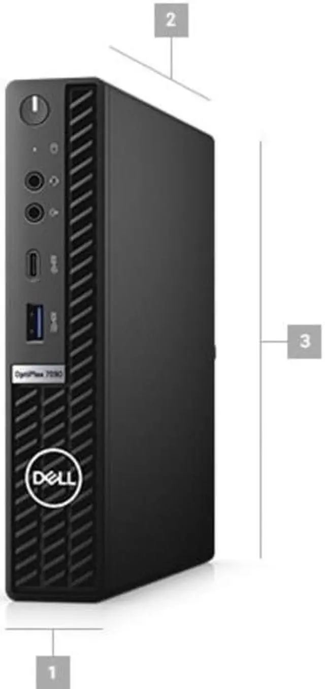 Alt view image 7 of 7 - Dell Optiplex 7000 7090 Micro Tower Desktop (2021) | Core i7 - 2TB HDD + 128GB SSD - 64GB RAM | 8 Cores @ 4.5 GHz - 10th Gen CPU