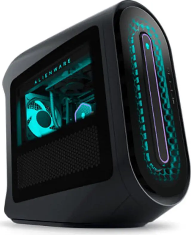 Alt view image 5 of 6 - Dell Alienware Aurora R15 Desktop (2023) | Core i7-13700KF - 128GB SSD Hard Drive - 4GB RAM - Nvidia GeForce RTX 4080 | 16 cores @ 5.4 GHz - 16GB GDDR6X Win 11 Home Black