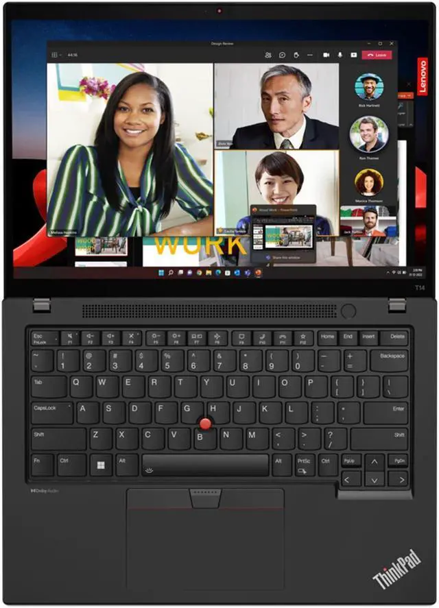 Alt view image 2 of 5 - Lenovo ThinkPad T14 Gen 4 Intel Laptop (2023) | 14" 1920x1200 FHD+ | Core i7-1355U - 512GB SSD Hard Drive - 32GB RAM | 10 cores @ 5 GHz Win 11 Pro Silver