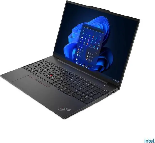 Alt view image 5 of 5 - Lenovo ThinkPad E16 Gen 1 Intel Laptop (2023) | 16" 1920x1200 FHD+ | Core i5-1335U - 256GB SSD Hard Drive - 24GB RAM | 10 cores @ 4.6 GHz Win 11 Pro Black