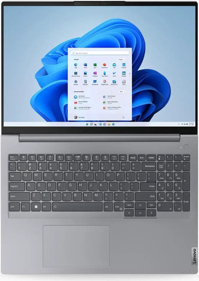 Alt view image 4 of 5 - Lenovo ThinkBook 16 G6 IRL Laptop (2023) | 16" 1920x1200 FHD+ | Core i7-1355U - 1TB SSD Hard Drive - 24GB RAM | 10 cores @ 5 GHz Win 11 Pro Silver