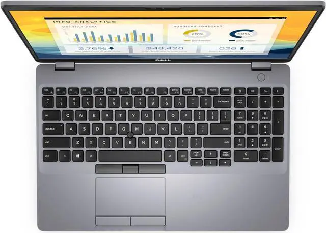 Alt view image 4 of 8 - 2020 Dell Precision 3550 Laptop 15.6" - Intel Core i5 10th Gen - i5-10310U - Quad Core 4.4Ghz - 256GB SSD - 16GB RAM - Nvidia Quadro P520 2GB - 1920x1080 FHD - Windows 10 Pro