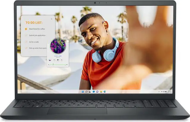 Main image of Dell Inspiron 3535 Laptop (2023) | 15.6" 1920x1080 FHD | Ryzen 7 - 7730U - 1TB SSD Hard Drive - 24GB RAM | 8 cores @ 4.5 GHz Win 11 Pro Black