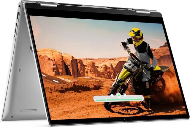 Main image of Dell Inspiron 7435 2-in-1 Laptop (2023) Touch | 14" 1920x1200 FHD+ | Ryzen 5 - 7530U - 512GB SSD Hard Drive - 8GB RAM | 6 cores @ 4.5 GHz Win 11 Pro Silver