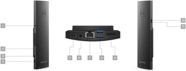 Alt view image 2 of 7 - Dell Optiplex 7000 7090 Ultra Desktop | Core i7 - 512GB SSD - 4GB RAM | 4 Cores @ 4.4 GHz - 11th Gen CPU