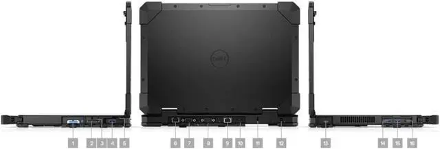 Alt view image 10 of 10 - 2019 Dell Latitude Rugged 5420 Laptop 14" - Intel Core i5 6th Gen - i5-6300U - Dual Core 3Ghz - 512GB SSD - 16GB RAM - 1920x1080 FHD - Windows 10 Pro