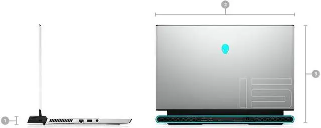 Alt view image 8 of 9 - 2021 Dell Alienware m15 R4 Laptop 15.6" - Intel Core i7 10th Gen - i7-10870H - Eight Core 5Ghz - 256GB SSD + 256GB SSD - 32GB RAM - Nvidia GeForce RTX 3080 - 1920x1080 FHD - Windows 10 Home Dark