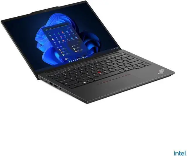 Main image of Lenovo ThinkPad E14 Gen 5 Intel Laptop (2023) | 14" 1920x1200 FHD+ | Core i3 - 1315U - 256GB SSD Hard Drive - 8GB RAM | 6 cores @ 4.5 GHz Win 11 Pro Black