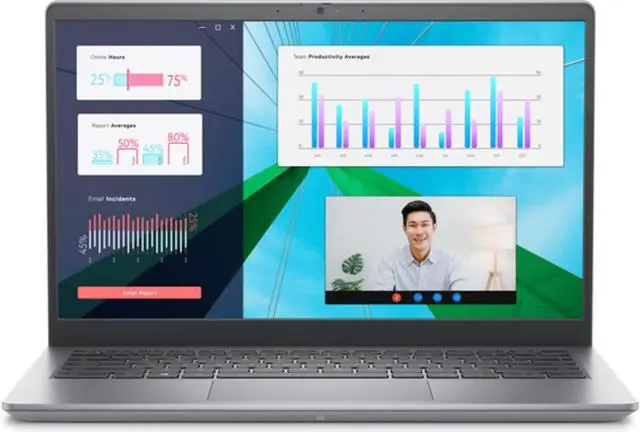 Alt view image 2 of 6 - Dell Vostro 3430 Laptop (2023) | 14" 1920x1080 FHD | Core i5-1335U - 256GB SSD Hard Drive - 16GB RAM | 10 cores @ 4.6 GHz Win 11 Pro Black