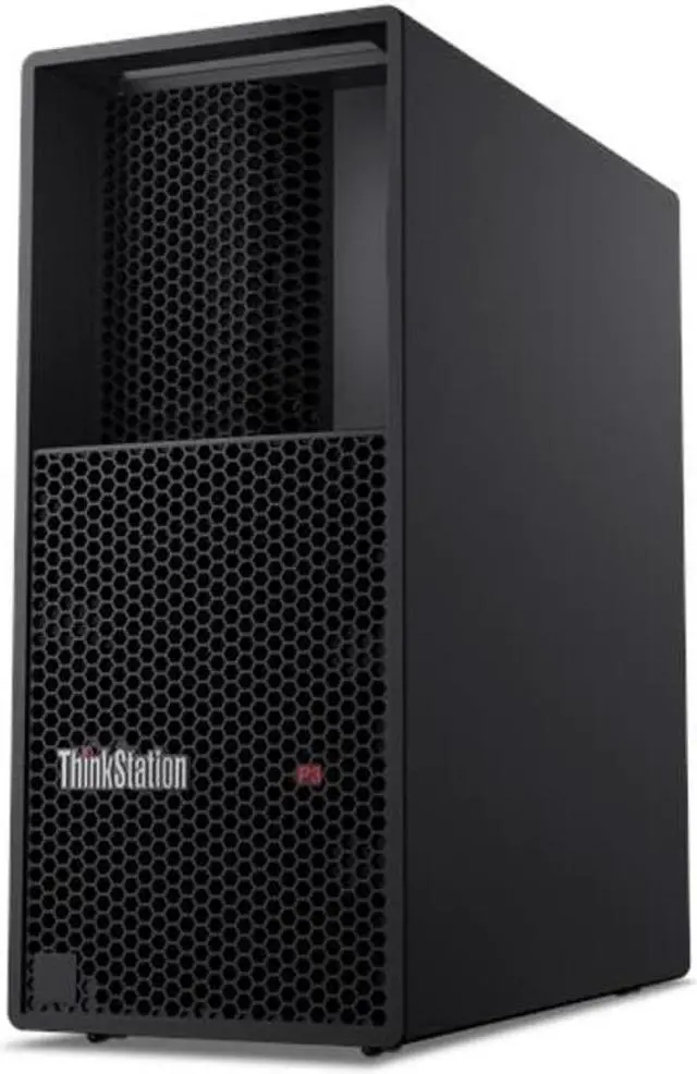 Alt view image 3 of 5 - Lenovo ThinkStation P3 MT Mini Tower Desktop (2024) | Core i5-13500 - 512GB SSD Hard Drive - 32GB RAM | 14 cores @ 4.8 GHz Win 11 Pro Black
