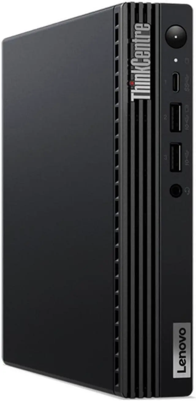 Alt view image 3 of 5 - Lenovo ThinkCentre M70q Gen 3 Micro Tower Desktop (2022) | Core i5-12400T - 256GB SSD Hard Drive - 32GB RAM | 6 cores @ 4.2 GHz Win 11 Pro Black
