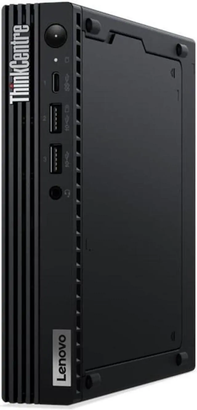 Alt view image 4 of 5 - Lenovo ThinkCentre M70q Gen 3 Micro Tower Desktop (2022) | Core i5-12400T - 256GB SSD Hard Drive - 32GB RAM | 6 cores @ 4.2 GHz Win 11 Pro Black