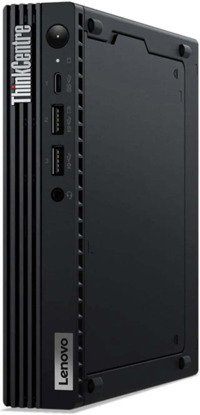 Alt view image 5 of 5 - Lenovo ThinkCentre M70q Gen 3 Micro Tower Desktop (2022) | Core i5-12400T - 256GB SSD Hard Drive - 32GB RAM | 6 cores @ 4.2 GHz Win 11 Pro Black