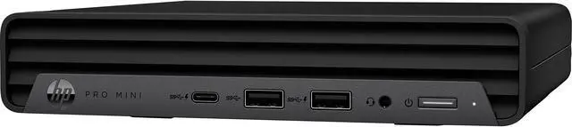 Main image of HP ProDesk 400 G9 Micro Tower Desktop (2023) | Core i3-12100T - 256GB SSD Hard Drive - 4GB RAM - AMD RADEON PRO WX 3200 | 4 cores @ 4.1 GHz - 4GB GDDR5 Win 11 Pro Black