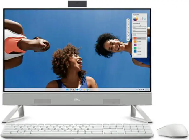 Alt view image 4 of 6 - Dell Inspiron 5420 AIO (2023) Touch | 23.8" 1920x1080 FHD | Core i7 - 1355U - 256GB SSD Hard Drive - 16GB RAM | 10 cores @ 5 GHz Win 11 Pro Black