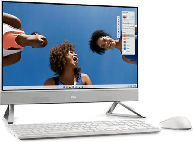 Alt view image 2 of 6 - Dell Inspiron 5420 AIO (2023) Touch | 23.8" 1920x1080 FHD | Core i7 - 1355U - 256GB SSD Hard Drive - 16GB RAM | 10 cores @ 5 GHz Win 11 Pro Black