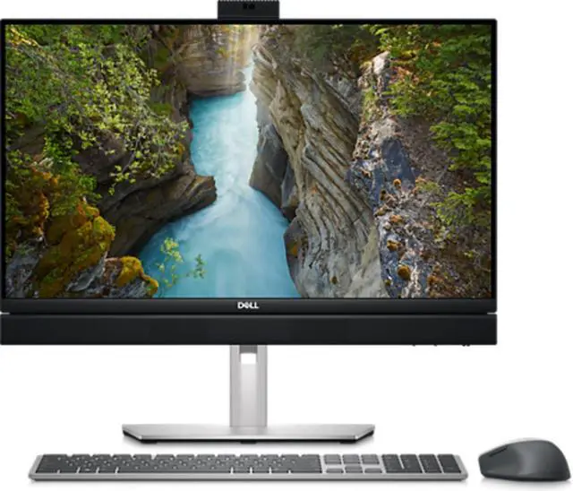 Alt view image 2 of 5 - Dell Optiplex 7410 AIO (2023) | 23.8" 1920x1080 FHD | Pentium Gold - G7400T - 256GB SSD Hard Drive - 8GB RAM | cores @ GHz Win 11 IoT Black