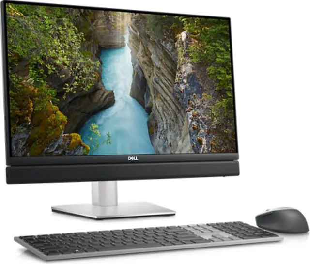Alt view image 3 of 5 - Dell Optiplex 7410 AIO (2023) | 23.8" 1920x1080 FHD | Pentium Gold - G7400T - 256GB SSD Hard Drive - 8GB RAM | cores @ GHz Win 11 IoT Black
