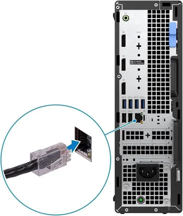 Alt view image 5 of 6 - Dell Optiplex 7000 SFF Small Form Factor Desktop (2022) | Core i5 - 12500 - 256GB SSD Hard Drive - 16GB RAM - AMD RADEON RX 550 | 6 cores @ 4.6 GHz - 4GB GDDR5 Win 11 Pro Black