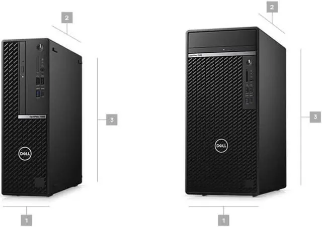 Alt view image 2 of 6 - Dell Optiplex 7090 SFF Small Form Factor Desktop | Core i5 - 10500 - 512GB SSD Hard Drive - 8GB RAM - AMD Radeon 540 | 6 cores @ 4.5 GHz - 4GB GDDR5 Win 11 Pro Black