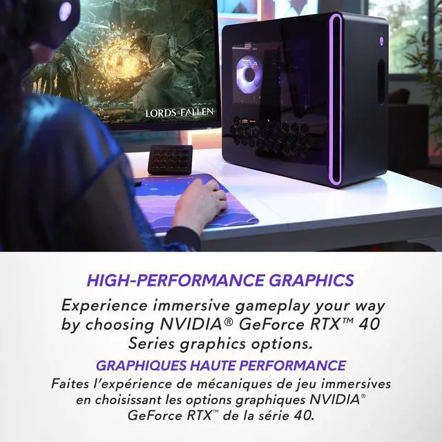 Alt view image 2 of 6 - Dell Alienware Aurora R16 Desktop (2023) | Core i9 - 14900F - 1TB SSD Hard Drive - 32GB RAM | 24 cores @ 5.8 GHz Win 11 Home Black