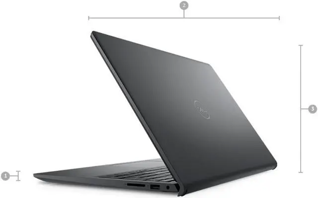 Alt view image 2 of 6 - Dell Inspiron 3511 Laptop | 15.6" 1920x1080 FHD | Core i5 - 1135G7 - 128GB SSD + 1TB HDD Hard Drive - 64GB RAM | 4 cores @ 4.2 GHz Win 10 Pro Black