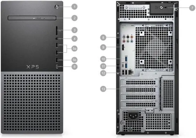 Alt view image 3 of 6 - Dell XPS 8950 Desktop (2022) | Core i9 - 12900K - 512GB SSD Hard Drive - 32GB RAM - AMD RADEON RX 6700 XT | 16 cores @ 5.2 GHz - 12GB GDDR6 Win 11 Pro Black
