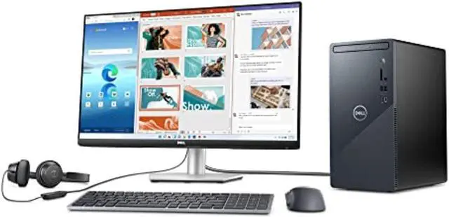Alt view image 6 of 9 - Dell Inspiron 3910 Desktop (2022) | Core i5-12400 - 256GB SSD Hard Drive - 12GB RAM | 6 cores @ 4.4 GHz Win 11 Home Black