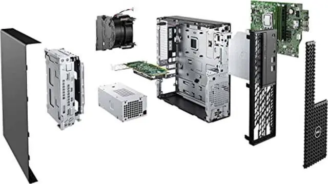 Alt view image 2 of 3 - Dell Optiplex 3000 SFF Small Form Factor Desktop (2022) | Core i3 - 12300 - 500GB HDD Hard Drive - 16GB RAM | 4 cores @ 4.4 GHz Win 11 Pro Black