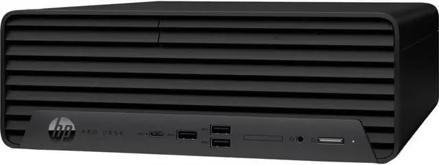 Main image of HP ProDesk 400 G9 SFF Desktop (2023) | Pentium Gold - G7400 - 256GB SSD Hard Drive - 32GB RAM | 2 cores @ GHz Win 10 Pro Black