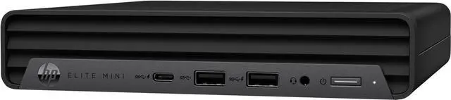Main image of HP EliteDesk 600 G9 Mini Desktop (2023) | Core i3 - 12300T - 256GB SSD Hard Drive - 16GB RAM | 4 cores @ 4.2 GHz Win 11 Pro Black