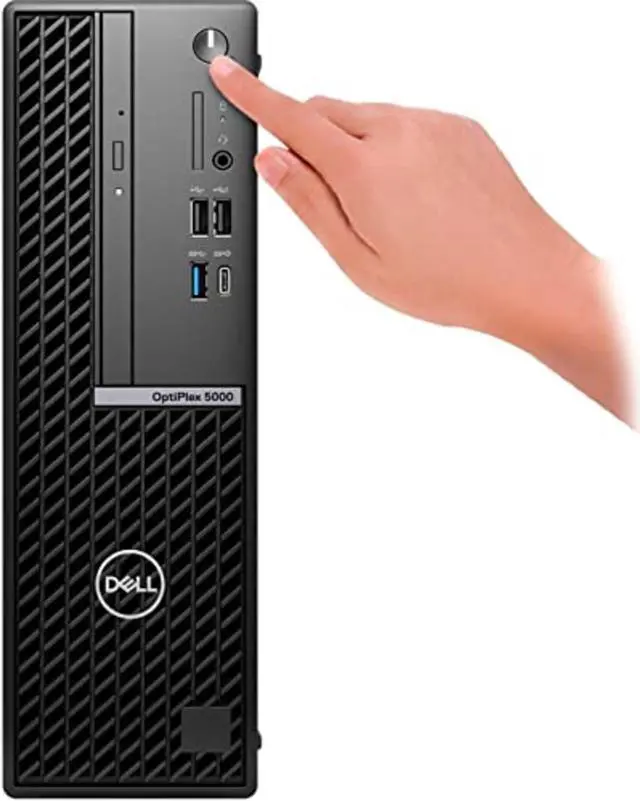 Alt view image 4 of 5 - Dell Optiplex 5000 SFF Desktop (2022) | Core i5 - 12500 - 256GB SSD Hard Drive - 16GB RAM - AMD RADEON RX 640 | 6 cores @ 4.6 GHz - 4GB GDDR5 Win 11 Pro Black