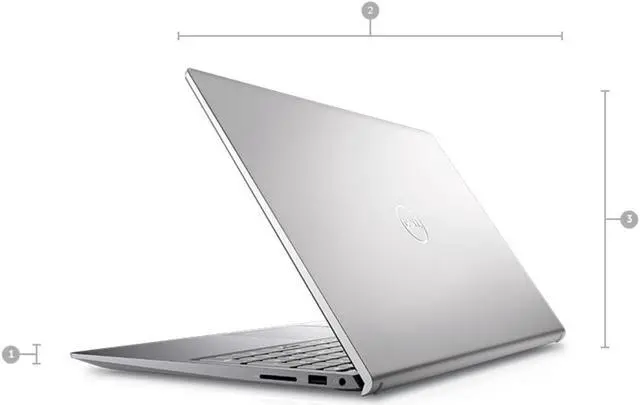 Alt view image 2 of 6 - Dell Inspiron 5510 Laptop | 15.6" 1920x1080 FHD | Core i7 - 11390H - 1TB SSD Hard Drive - 32GB RAM - Nvidia GeForce MX450 | 4 cores @ 5 GHz - 2GB GDDR5 Win 11 Pro Silver