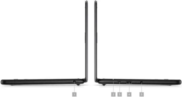 Alt view image 3 of 6 - Dell Chromebook 3110 Laptop (2022) Touch | 11.6" 1366x768 HD | Celeron - N4500 - 64GB SSD Hard Drive - 4GB RAM | 2 cores @ 2.8 GHz Chrome OS Black