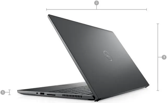 Alt view image 2 of 6 - Dell Vostro 7510 Laptop | 15.6" 1920x1080 FHD | Core i5 - 11400H - 512GB SSD Hard Drive - 8GB RAM - Nvidia GeForce RTX 3050 | 6 cores @ 4.5 GHz - 4GB GDDR6 Win 11 Pro Black