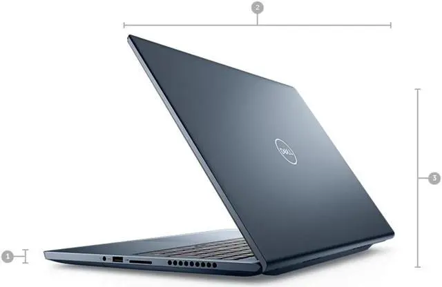Alt view image 2 of 6 - Dell Inspiron 7610 Laptop | 16" 2560x1600 QHD+ | Core i5 - 11400H - 256GB SSD Hard Drive - 8GB RAM | 6 cores @ 4.5 GHz Win 11 Home Blue