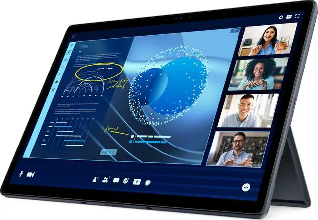 Main image of Dell Latitude 7350 Detachable Detachable 2-in-1 Laptop Tablet (2024) Touch | 13" 2880x1920 QHD+ | Core Ultra 5 - 134U - 256GB SSD Hard Drive - 16GB RAM | 12 cores @ 4.4 GHz Win 11 Pro Black